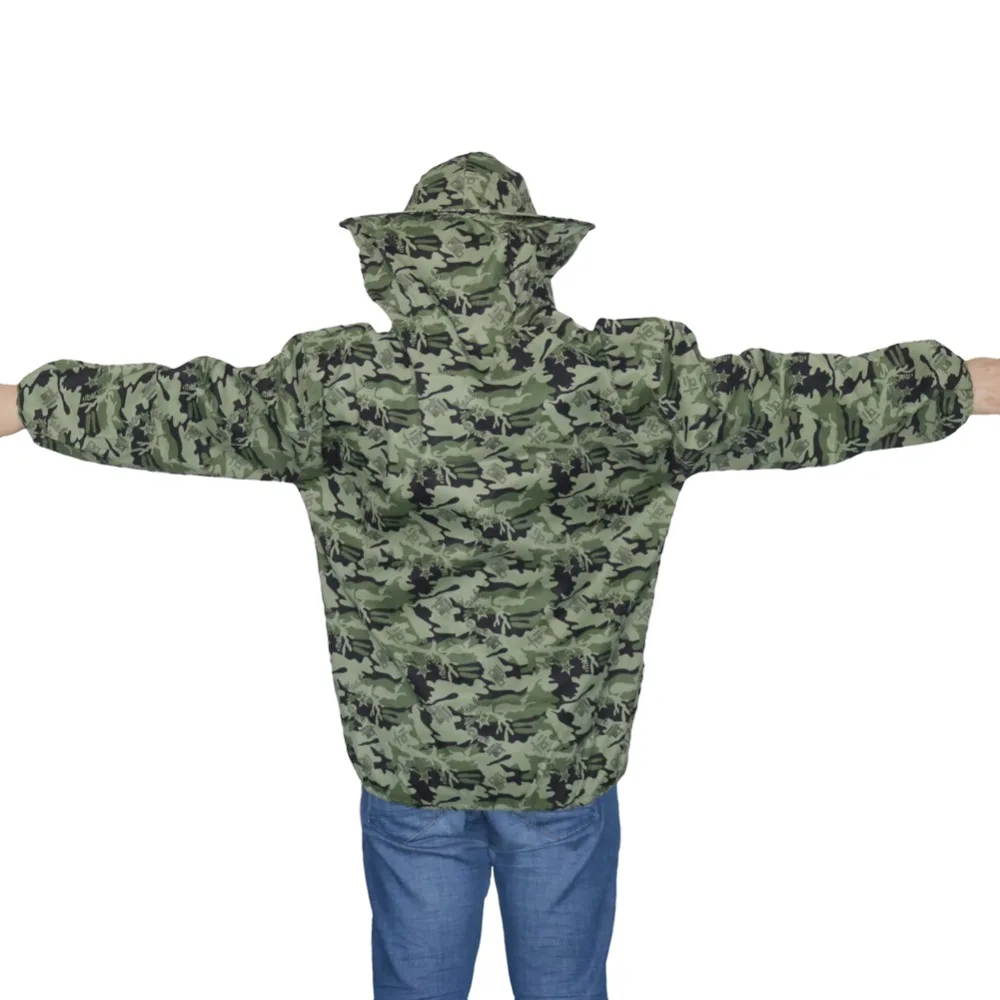 Camouflage Beekeeping clothing Breathable Apiculture Anti-bee Clothing Farm Protect Beekeeper Beekeeping suit 1 Pc