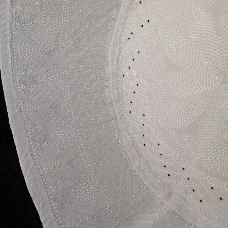 Mới Nhất Trắng Hồi Giáo Mũ Lưỡi Trai Nam Đẹp Trai Musulman Nón Kippah Quần Áo Tiếng Ả Rập Bonnet Dệt Halal Nón Ấn Độ Cầu Nguyện Nón