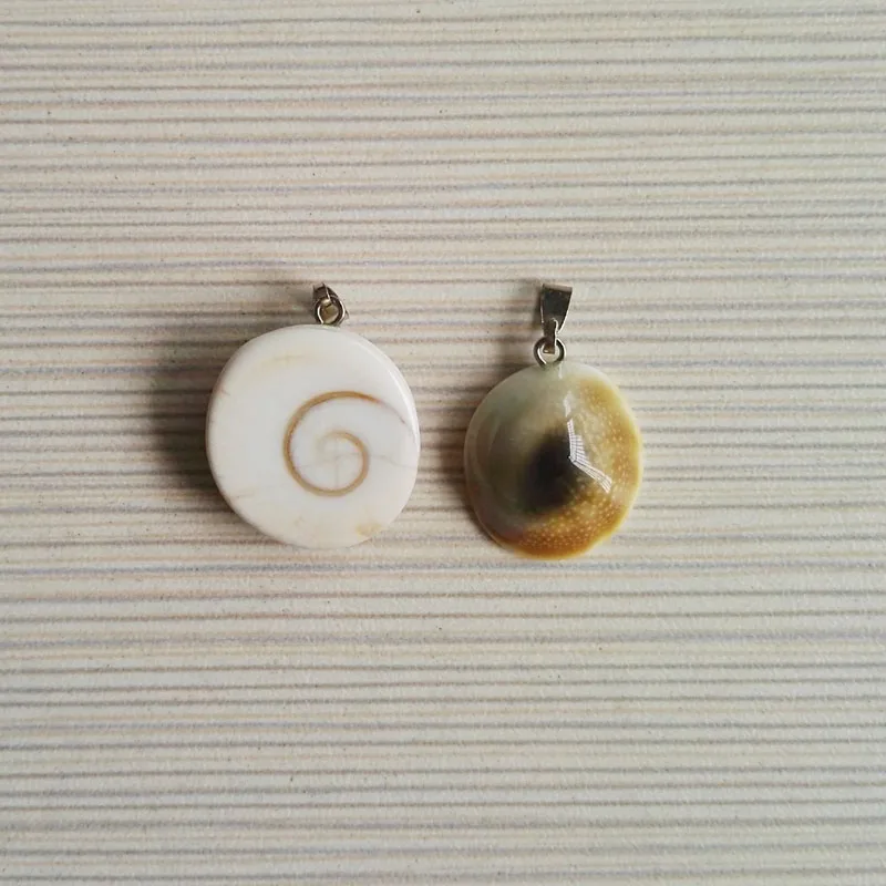 fashion Wholesale natural stone Snails necklace charms animal pendants Jewelry Accessories Natural shell 12Pcs gift
