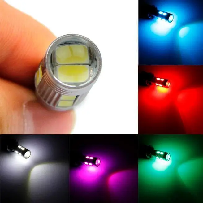 2pcs T10 194 W5W 10 SMD 5630 LED light High power 10smd 5730 led car parking bulb auto dome lamp #QH040