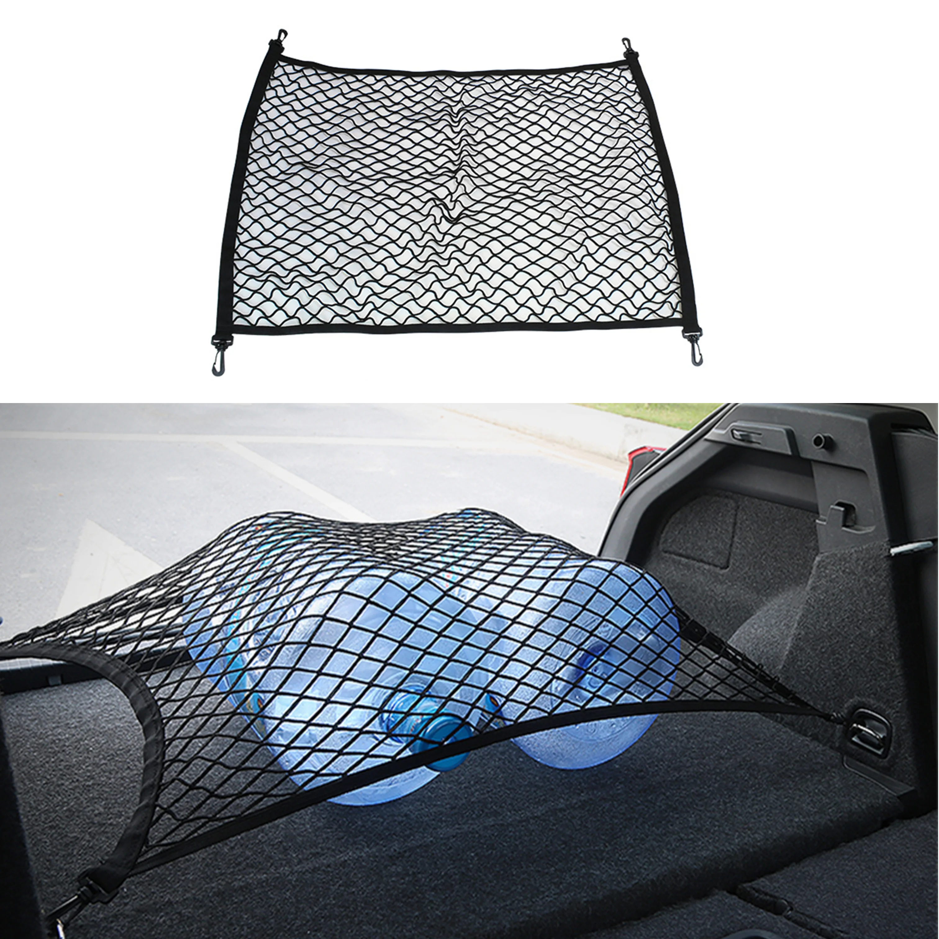 Car Trunk Mesh Net Cargo Organizer for Ford Mustang Ranger Figo KA Territory FLEX Transit Super Duty Atlas F-150 F250 F350 F450