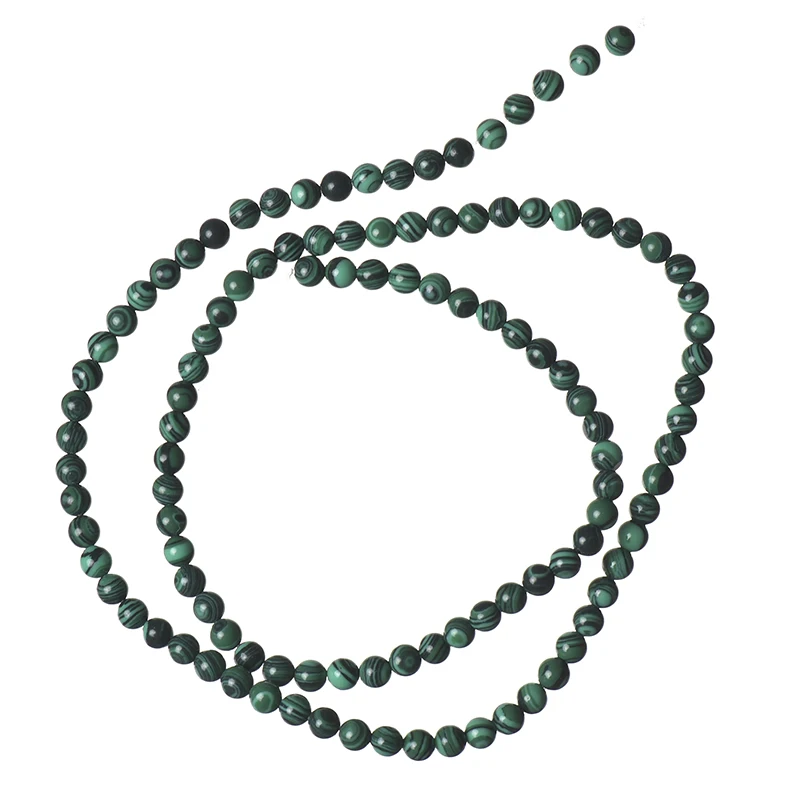 Dark Green Malachite Stone Beads 3mm For Diy Handmade Bracelets Accessories 15inch H683