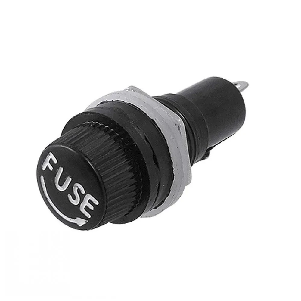 50 Stück 5*20mm Schwarze Sicherungshalter 5X20 Schwarze Sicherungsrohr-Sockelhalterung für 5*20 Sicherungs-Panelmontage-Halterungen – Detail 3