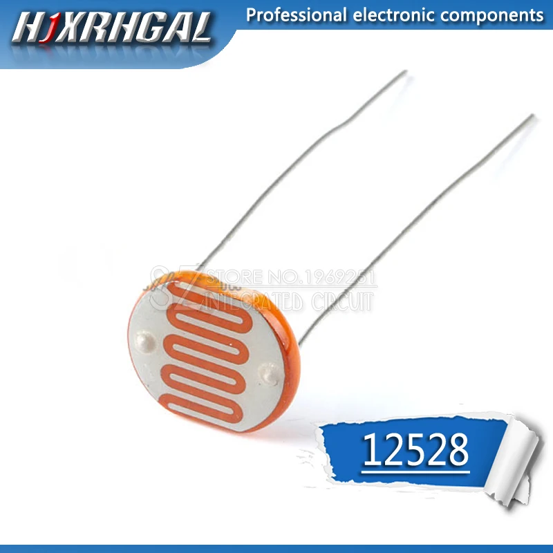 5pcs 12528 light dependent resistor photoresistor resistor 12mm photosensitive resistance 35515 hjxrhgal