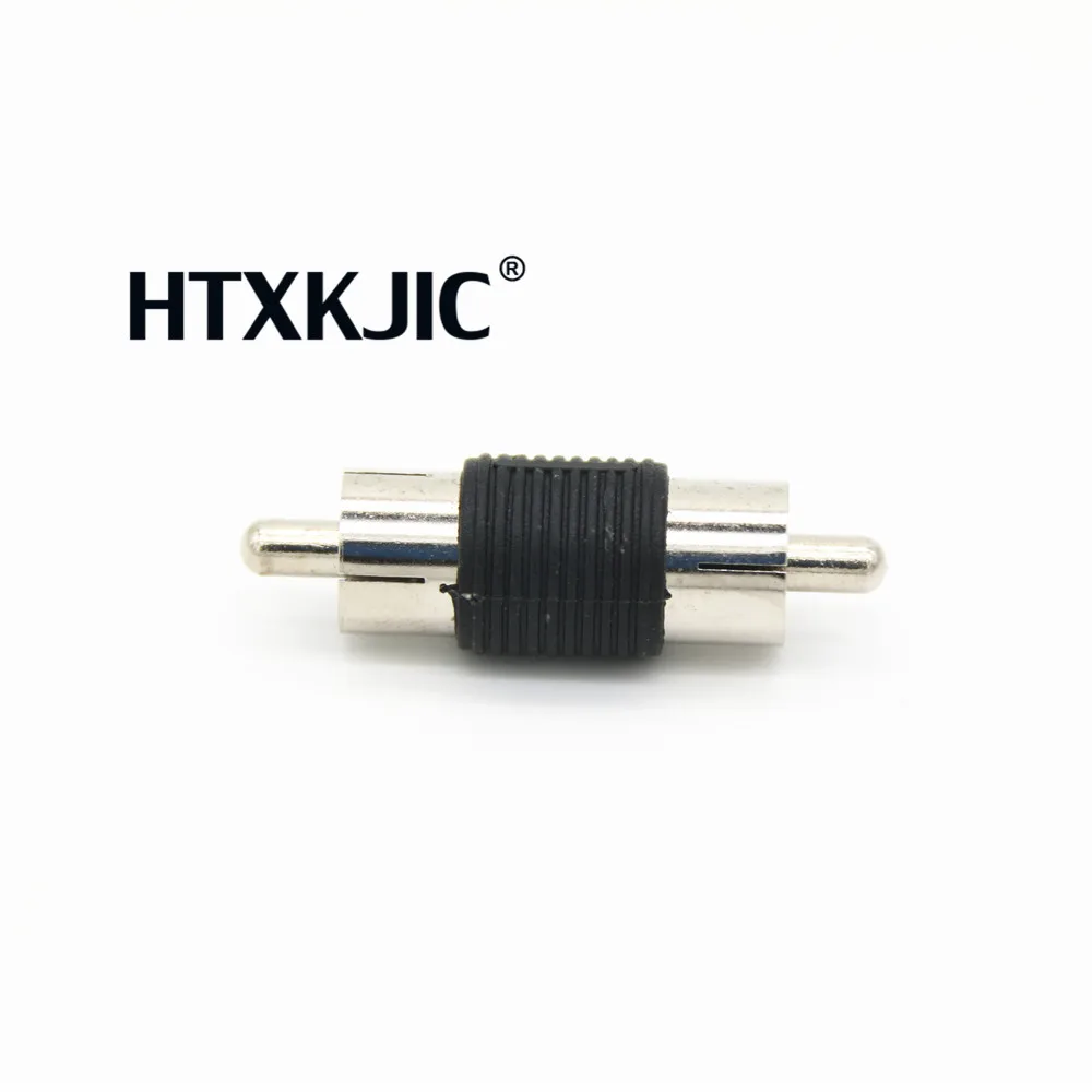 10pcs RCA male to RCA male jack adapter  AV adapter  for cctv camera Drop shipping