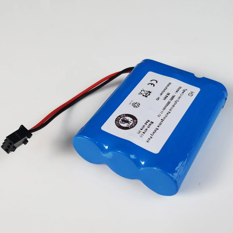 11.1V Rechargeable Li-Ion battery pack 2600mah 12V lithium ion cell for Puppy V-M611A V-M611 M611 vacuum cleaner robot mopping