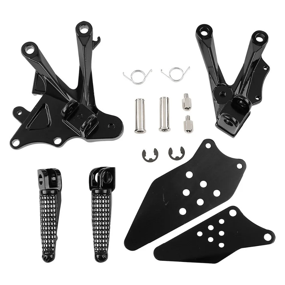 Motorcycle Front Footrest Foot Pegs For KAWASAKI ZX10R 2006-2010 2007 2008 09