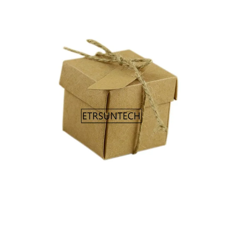 

Small Kraft Paper Gift Packaging Box Folding Cardboard Handmade Soap Candy Boxes Present Packaging Box