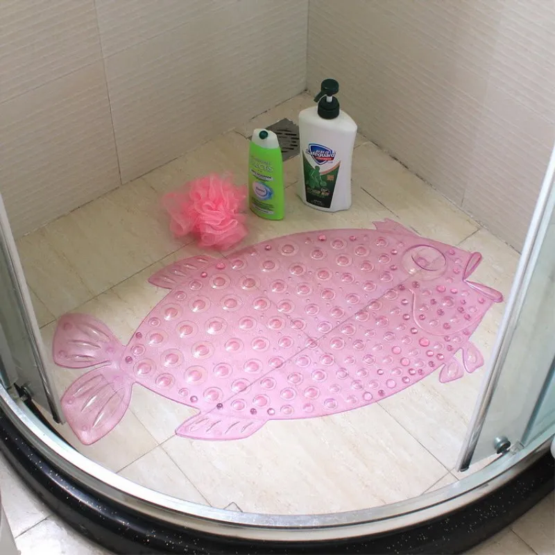 

PVC Cartoon Anti-Slip Bathroom Mat With Suction Cups Shower Toilet Mats Bathtub Foyer Floor Carpet Bathroom Accessories