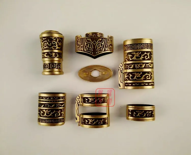 

A Set Kirsite Lucky For Chinese Han Jian Fitting WuShu Jian KungFu Han Sword Accessory Nice Copper Crafts