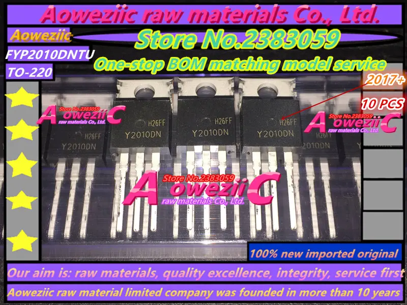 Aoweziic 2017 + 100% original novo importado fyp2010dn y2010dn fyp2010dntu para-220 schottky barreira diodo 20a 100v