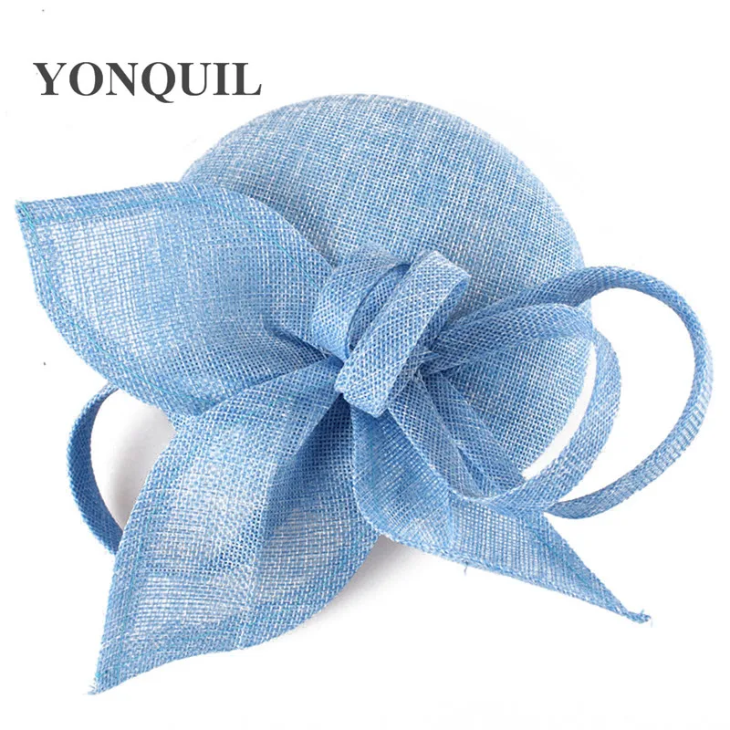 Lila Nachahmung Sinamay Fascinator Kopf bedeckung für Kentucky Derby Kirche Hochzeits feier Rennen Frauen Braut ereignis Anlass Hut – Detail 21