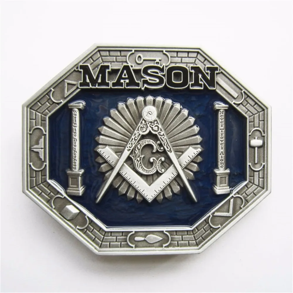 

New Vintage Style Enamel Mason Belt Buckle also Stock in US Gurtelschnalle Boucle de ceinture BUCKLE-OC036