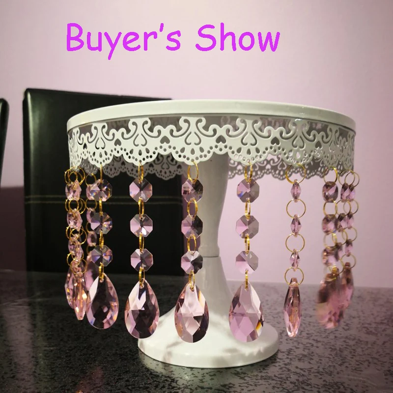 Top Quality 50pcs/lot 38*21mm Pink Angel\'s Tears Faceted Crystal Chandelier Prisms Glass DIY Suncatcher Accessories(+Free rings)