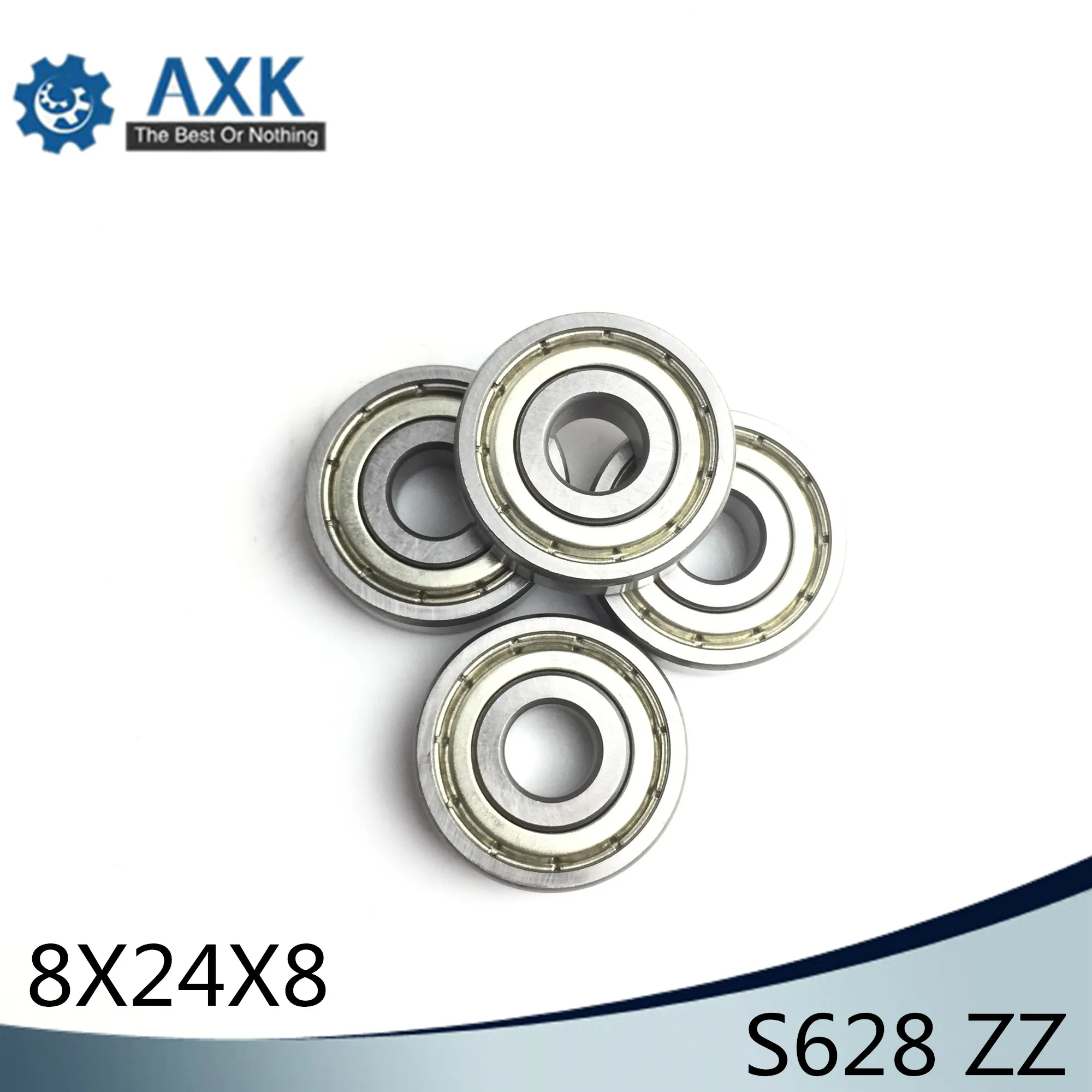 S628ZZ Bearing 8*24*8 mm ( 10PCS ) ABEC-1 440C Roller Stainless Steel S628Z S628 Z ZZ Ball Bearings