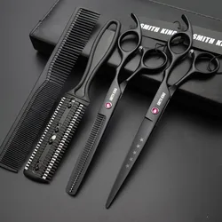 SMITH KING-Juego de tijeras de peluquería profesional, tijeras de corte de 6