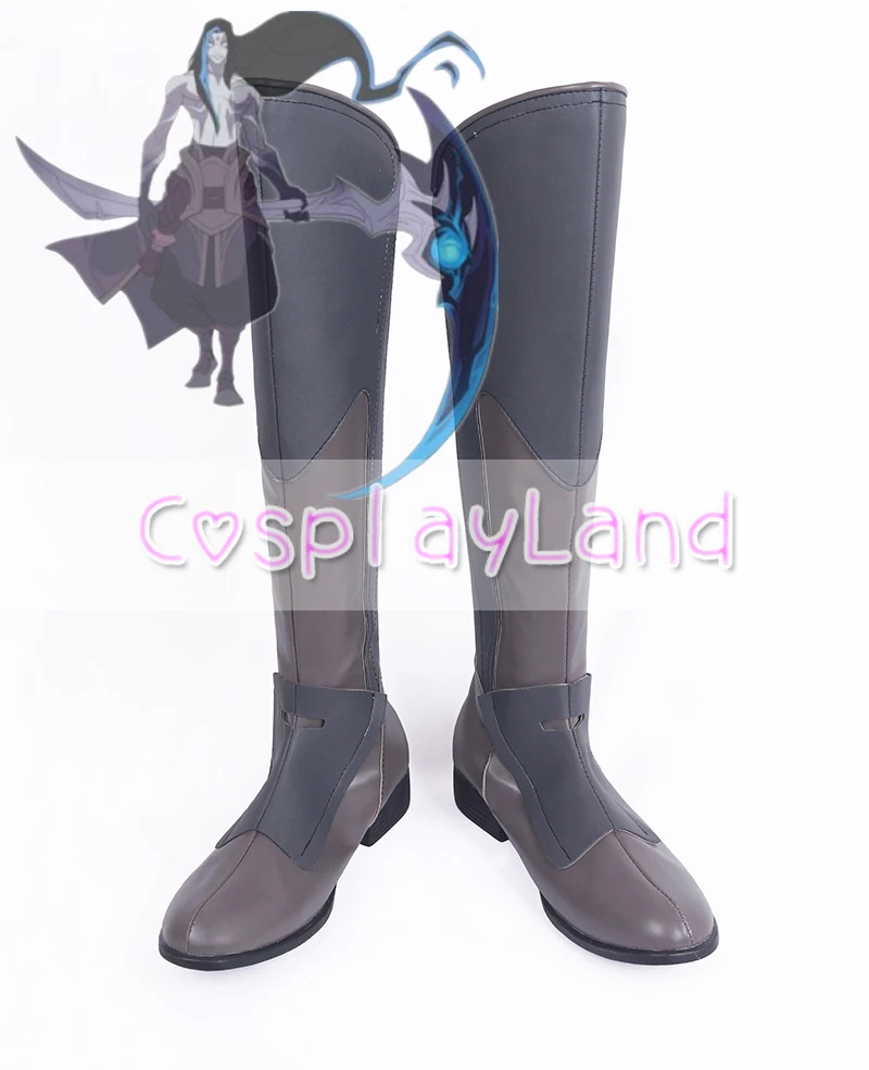 Game LOL The Shadow Reaper Shieda Kayn Rhaast Assassin Cosplay Boots Shoes for Adult Men Shoes Costume Accessories Custom Made