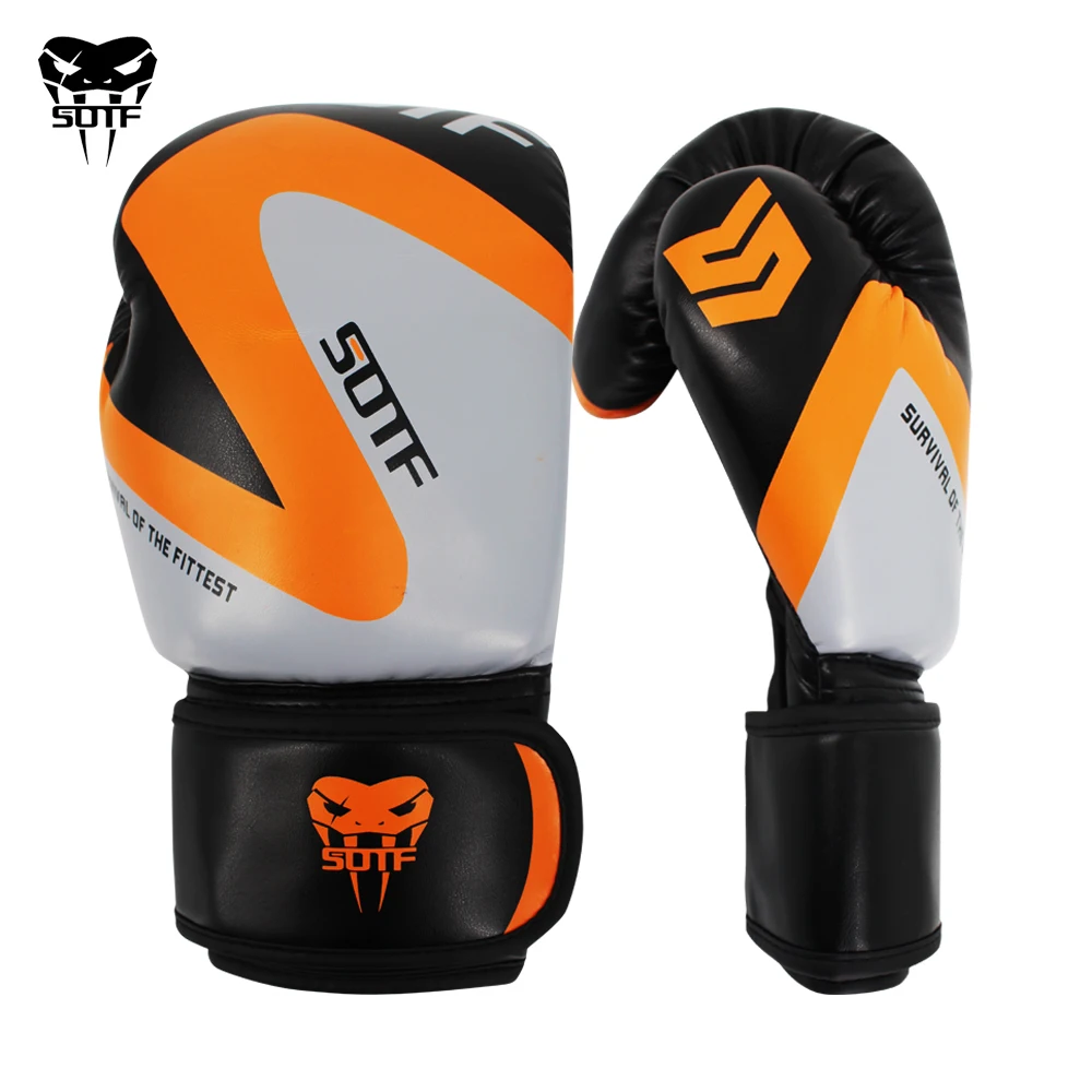 

SOTF mma Adults Venomous snake Men Women geometric boxing gloves glove box Tiger Muay Thai sanda pads fight gloves boxers mma