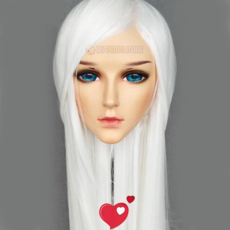 

(Yao-02)Boy/ Male/ Man Resin Half Head Kigurumi Crossdress Cosplay Japanese Anime Role Mask With Eyes And Wig