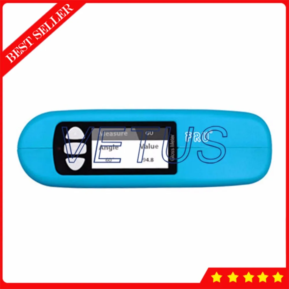 WG60T Portable Glossmeter with Digital Surface Gloss Meter Single Angles 60 Degree Tester Instrument Measuring Range 0-200GU