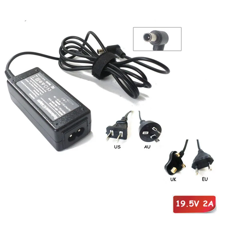 

AC Power Adapter Supply Charger Cord 19.5V 2A For SONY VAIO VPCM121AX/W VGP-AC19V47 VGP-AC19V57 Laptop Brand New