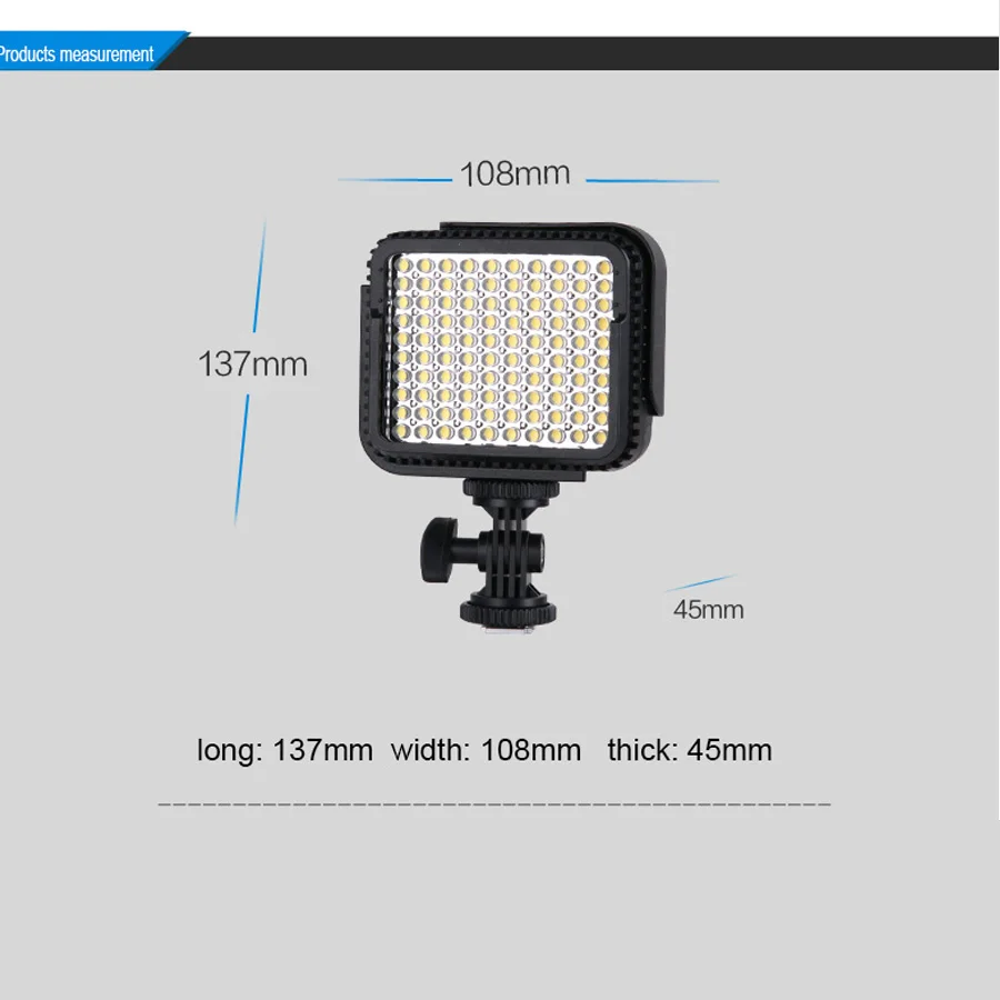 KOLIVAR CN-LUX1000 LED auf kamera licht video licht Für Canon SONY Nikon Pentax Panasonic und Olympus Digital Camcorder DV kamera