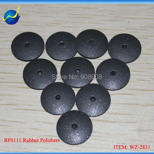 

10 PCS SWIFTY 1 STEP HIGH POLISHER RUBBER TAPER DISCS + 1 PC 3/32" SHANK SIZE HOLDING PIN JEWELRY ROTARY