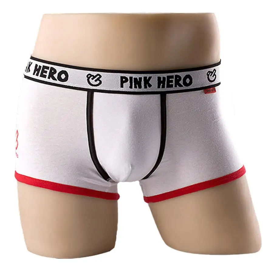 Pink Hero Brand Sexy Man Underwear Boxer Men\'s Cotton Underpants Fashion Male Men\'s Comfortable Panties Shorts Boxer