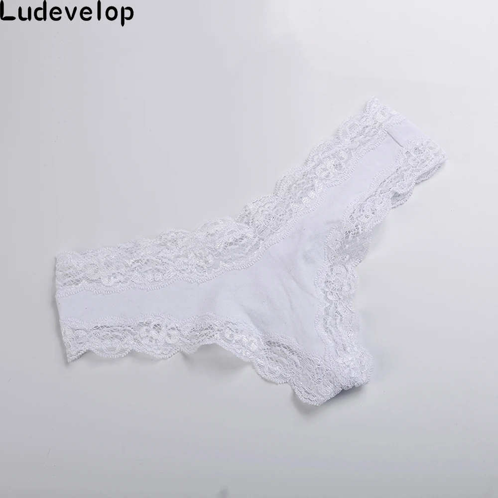 New arrival Women Fashion Panties Female Sexy Full Lace Plus Size Thong Sexy Solid G Strings Underwear Lady\'s Sexy Cotton Briefs