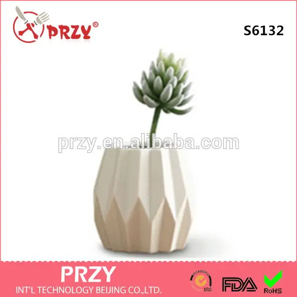 

Mold Silicone 3D Vase Flower Ornament Home Decoration Cement Pots Molds Nordic Ceramic Moulds Silicone Rubber PRZY Eco-friendly