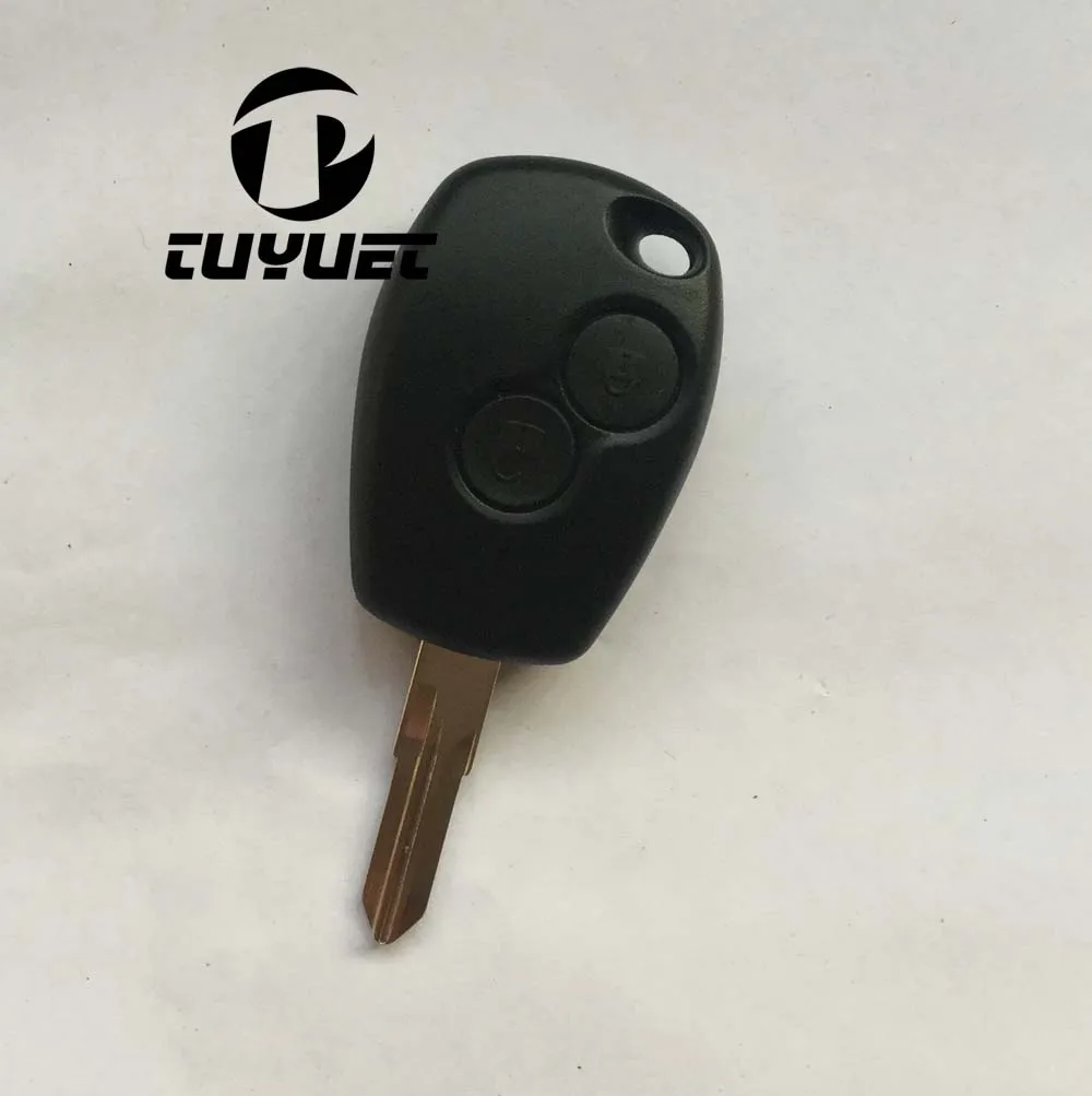 Replacement Blank 2 Buttons Key Shell for Renault Koleos Remote Empty Car Key Case