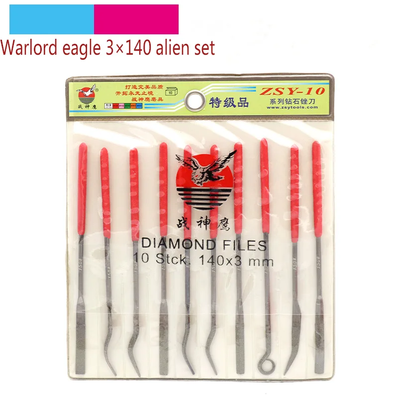 10 Stuks 3X140Mm Diverse Bocht File Grit 150 Mini Rasp Diamond Naald File Set Reparatie Tool Hout slijpen Hand File Gereedschap