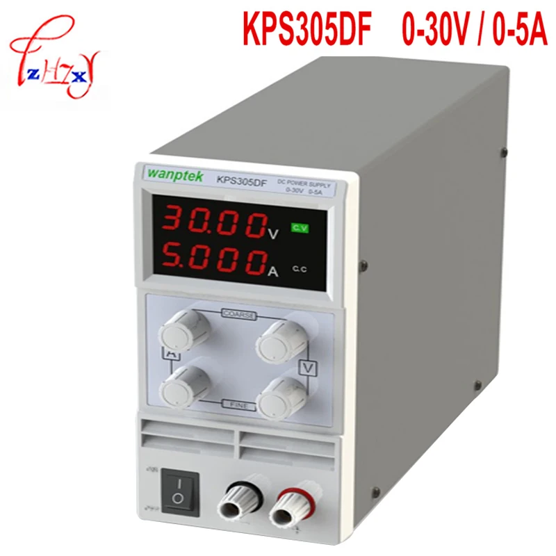 KPS305DF LED Digital Adjustable DC switch Power supply mA display 0-30V / 0-5A 110V-230V 0.1V / 0.001A EU 1PC