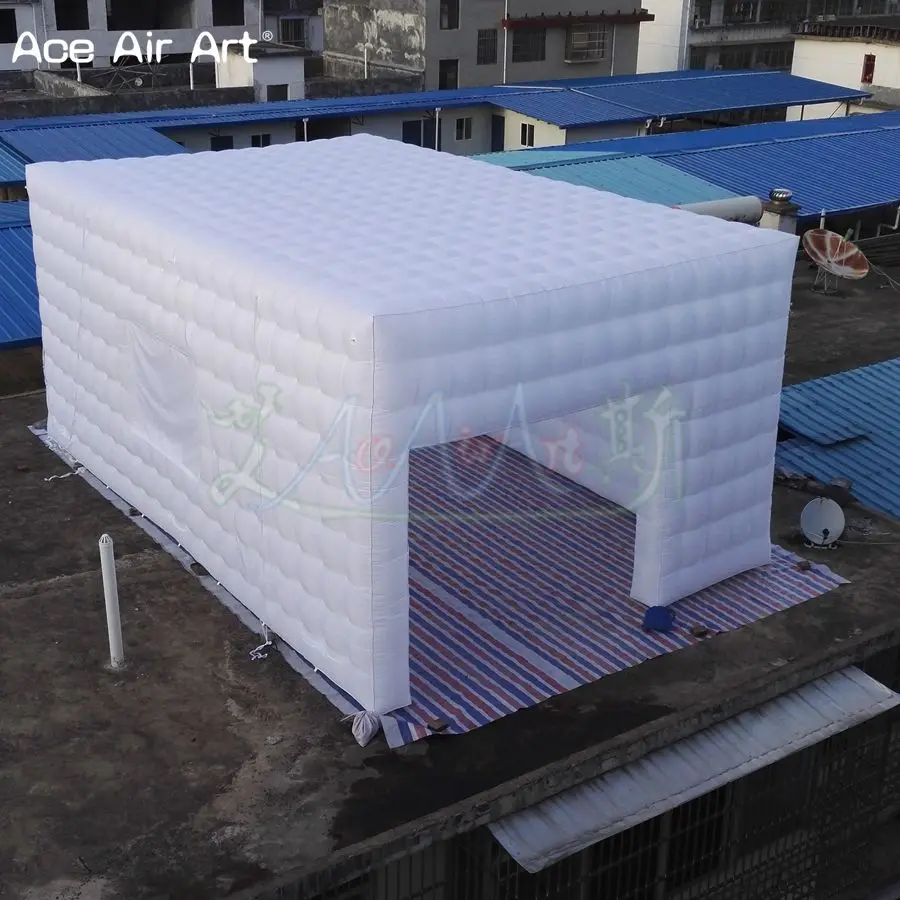 

8x5x3.6m Customized Giant Square Inflatable Cube Tent Event Display Cubic Marquee Lawn Trade Show Garage Tent For Sale