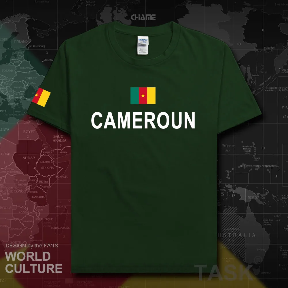 Cameroon men t shirt fashion 2018 jersey nation team 100% cotton t-shirt clothing tees country sporting CMR Cameroun Cameroonian