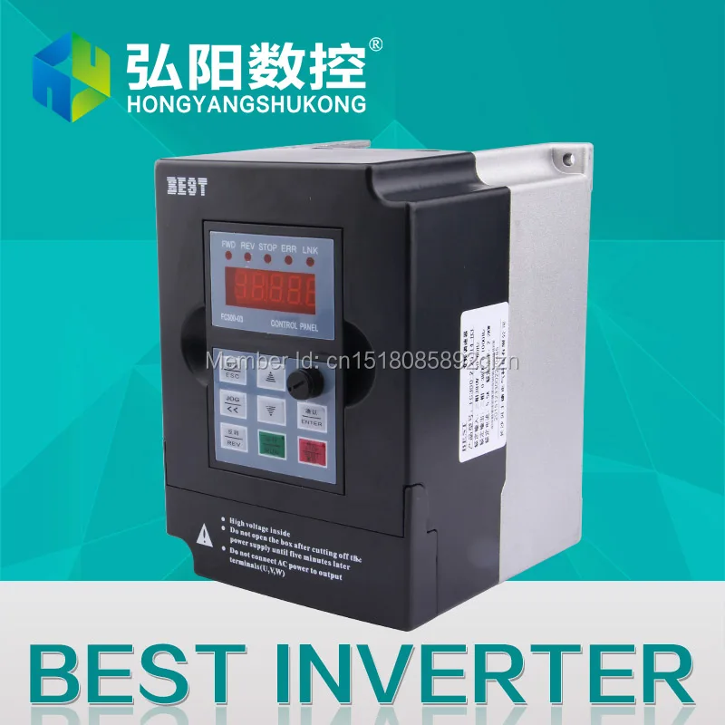 Migliore Inverter a frequenza variabile VFD di alta qualità 2.2kw 220v 380v per motore mandrino del Router di Cnc