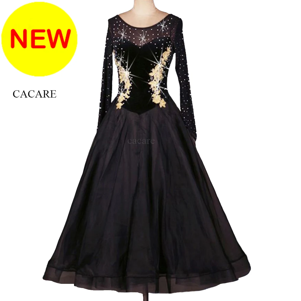 

CACARE Ballroom Dance Formal Dresses Long Woman Clothing Female Standard Dance Wear Costume Waltz Dress Modern D0158 Customize