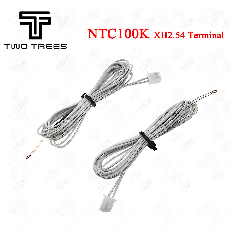 3D Printer Part 100K line with XH2.54 Head White or Black color & 100K Line With XH 2.54 Head Black for 3d printer Reprap Mend