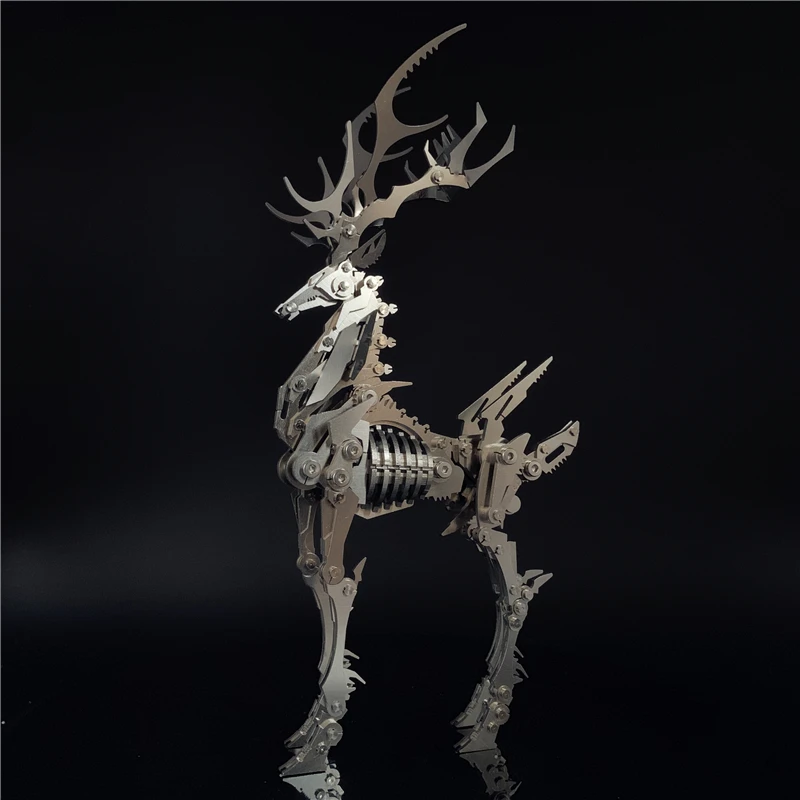 3D Metal Model Chinese Zodiac Dinosaurs David's deer DIY Assembly models Toys Collection Desktop For Adult Children