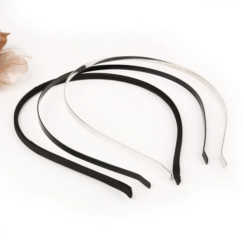 New Fashion 5pcs/lot Iron Metal Black Rhodium Color Hairband Women Girl Useful Headband Hair Accessories