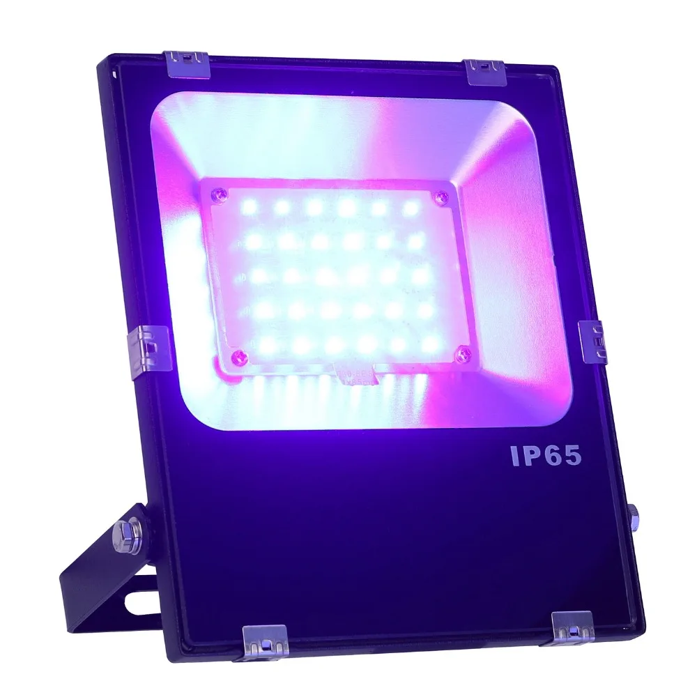 

30W UV LED Floodlight High Power Ultra Violet LED Flood Light IP66-Waterproof (85V-265V AC) for Blacklight Party Curing