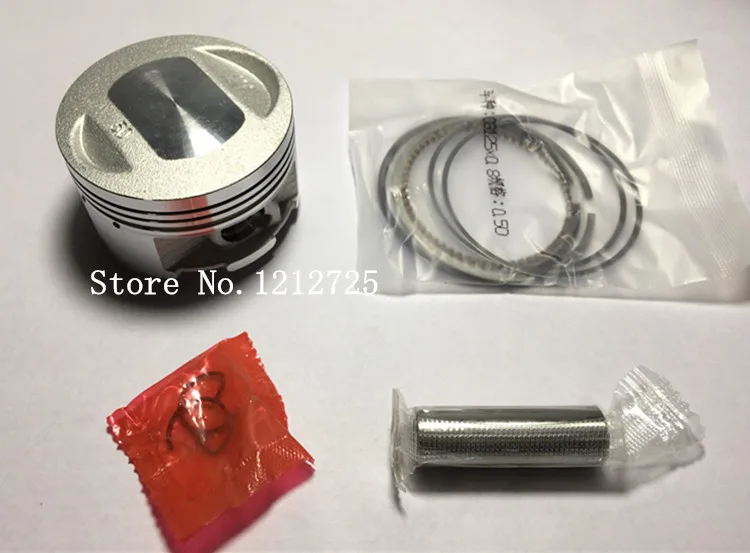 Cylinder silnika motocykla złączki tłokowe CG125 CG 125 tłok pierścień tłokowy rozmiar + 0.5 (57mm) pin 13mm