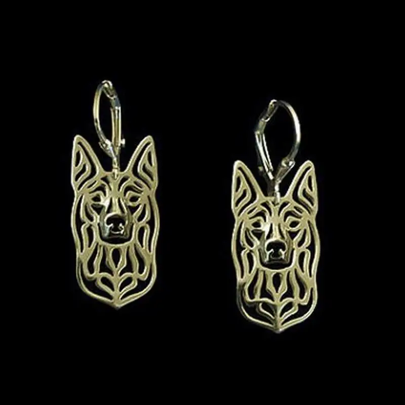 Women Alloy Dog Earrings Lovers' Jewelry Australian Kelpie Earrings