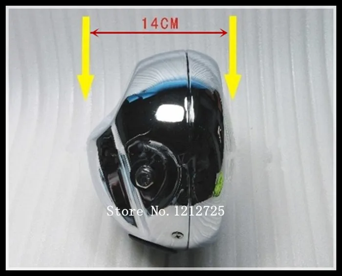 Wangjiang GN 250 Motorcycle headlights GN250 Headlight assembly  Glass mask Metal chrome lamp housing