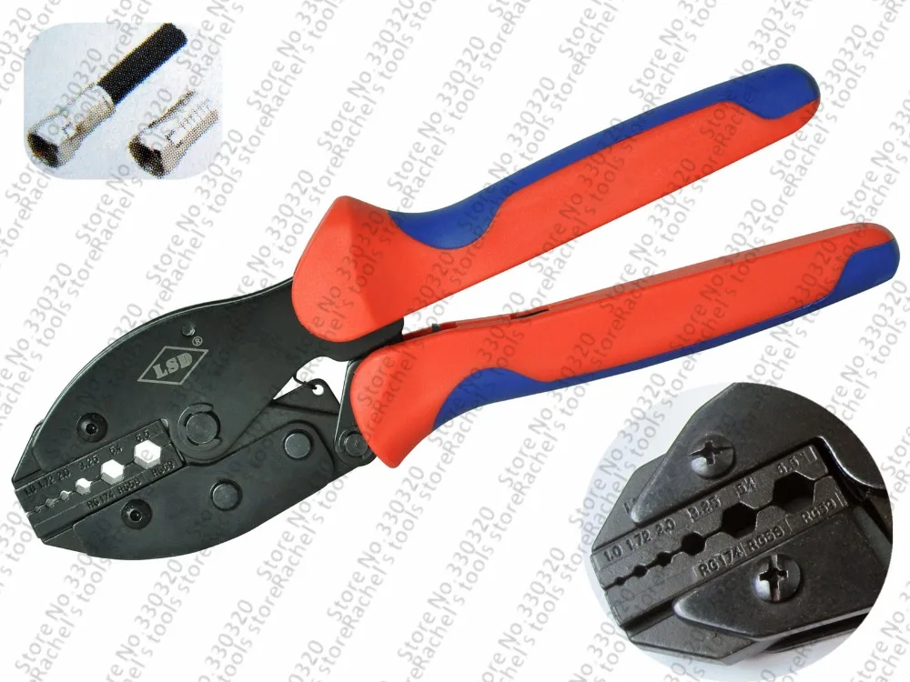 RG58 RG62 crimping pliers BNC fiber optic Crimping Tool for crimping coaxial cable connector LY-02H1