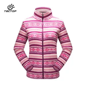 tectop men women Couple models outdoor Fleece jackets windproof lightweight Breathable keep warm Camouflage folk-custom coat