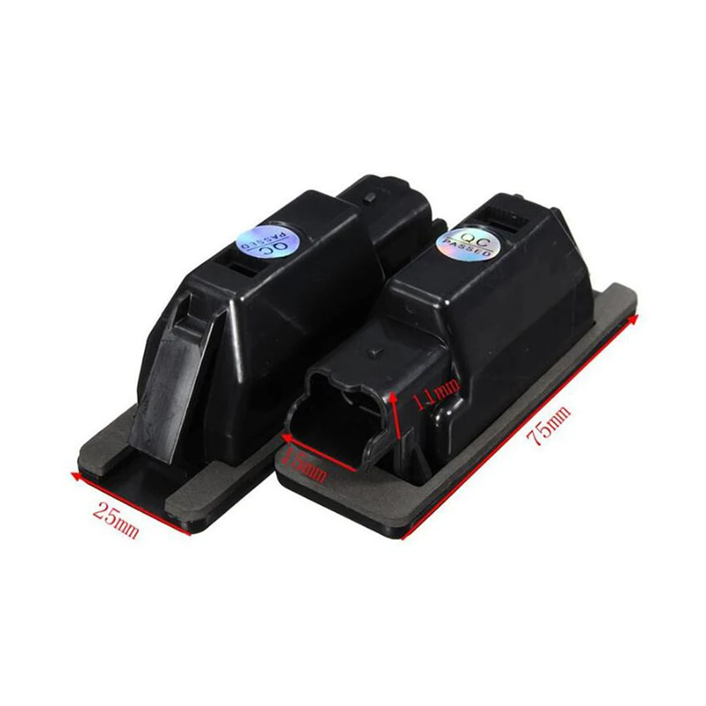 2PCS Car LED License Plate Lights 12V For Peugeot 307 308 407 207 3008 508 For Citroen C4 C5 C3 accessories - view 2