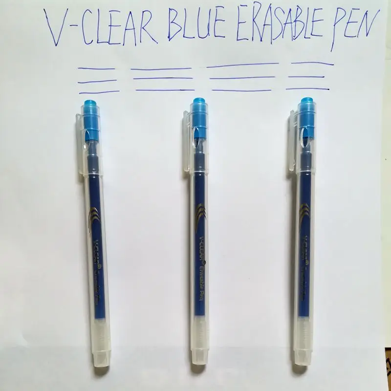 

VCLEAR Kawaii Stationery Erasable Gel Pen Blue Ink Pen Promotional Gift Blue Erasable Pen Stationery School & Office Supply