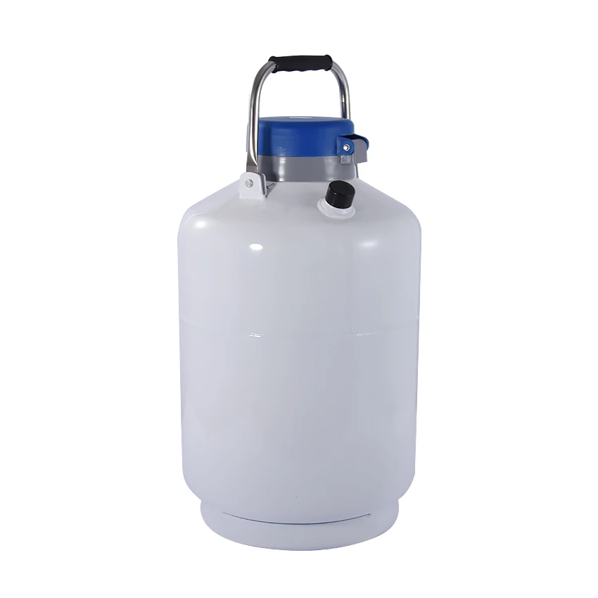 6L Hợp Kim Nhôm Cryogen Bình Chứa Nitơ Lỏng Khay Chứa Nitơ Lỏng Xe Tăng Đường Kính Ngoài 305Mm YDS-6