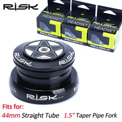 RISK Bike Headset for 28.6/30/39.8/34/41/41.8/44/49.7/50.6/55/56mm Mountain Bicycle External Headset  for Straight or Taper Fork